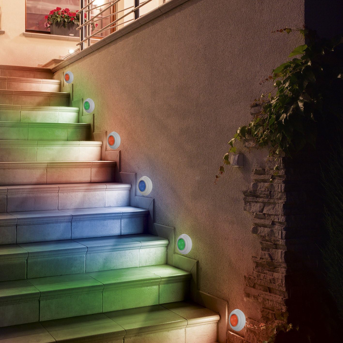 EASYmaxx 04297 LED-Lichter mit Farbwechsel | 5er-Set, Selbstklebend, Unterbau-fähig, Timer, inklusive Fernbedienung — Ansicht 3
