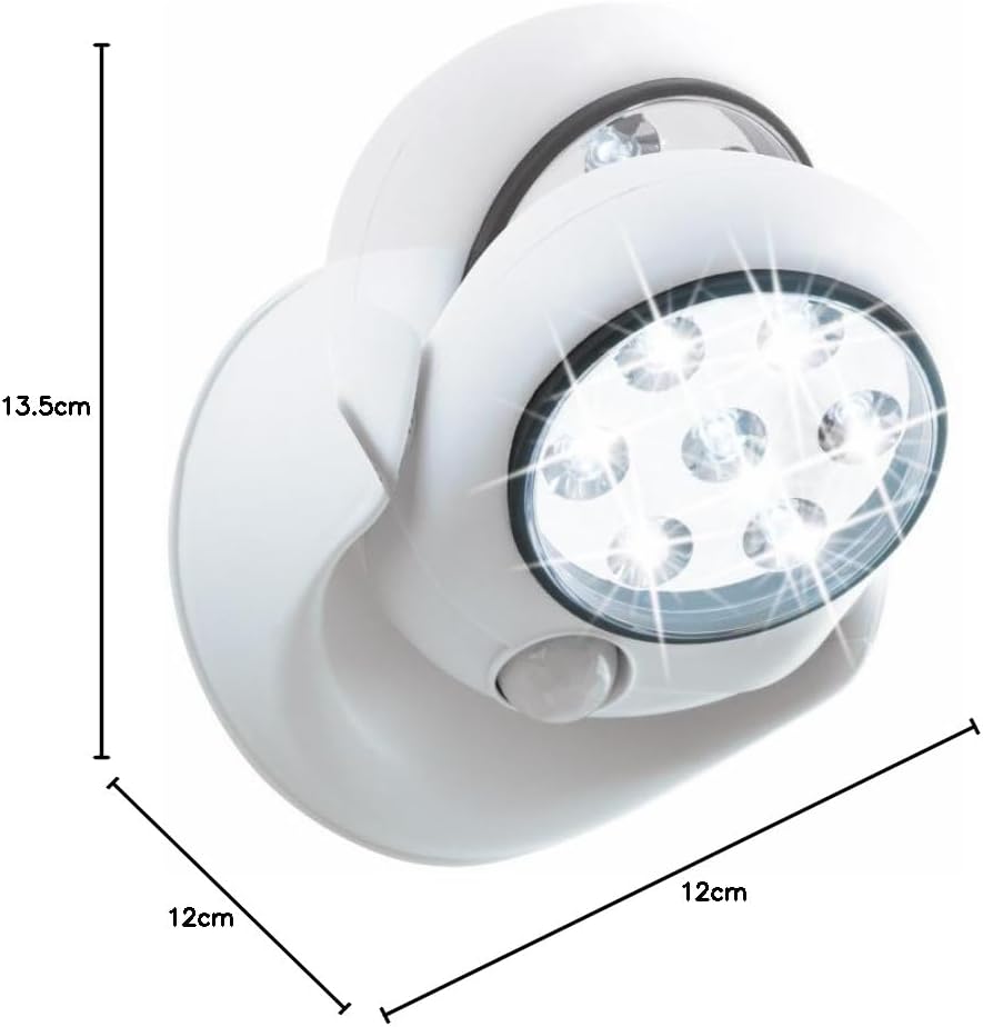 EASYmaxx 05592 LED-Spot mit Bewegungsmelder selbstklebend kabellos, weiß — Ansicht 6