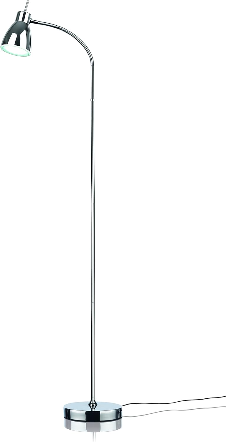 EASYmaxx 06470 LED-Standleuchte Daylight | Tageslichtlampe, Augenschonend, Energiesparend | flexibler Lampenhals, Silber