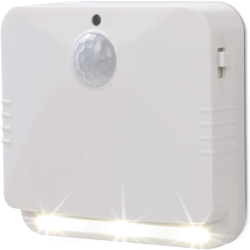 EASYmaxx 2 Wandleuchten mit Bewegungsmelder mit automatischem EIN- und Ausschalten | je 3 LEDs | Aufkleben oder Anbohren | 3 m Erfassungsradius [weiß] — Ansicht 5