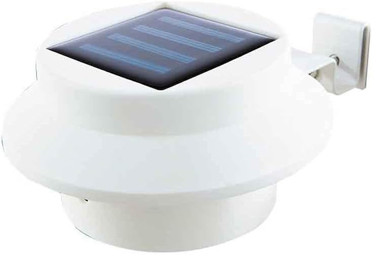 EASYmaxx Dachrinne Solarleuchte mit Bewegungsmelder 3er-Set |Solarlampe für Außen mit Tageslichtsensor | Weiß