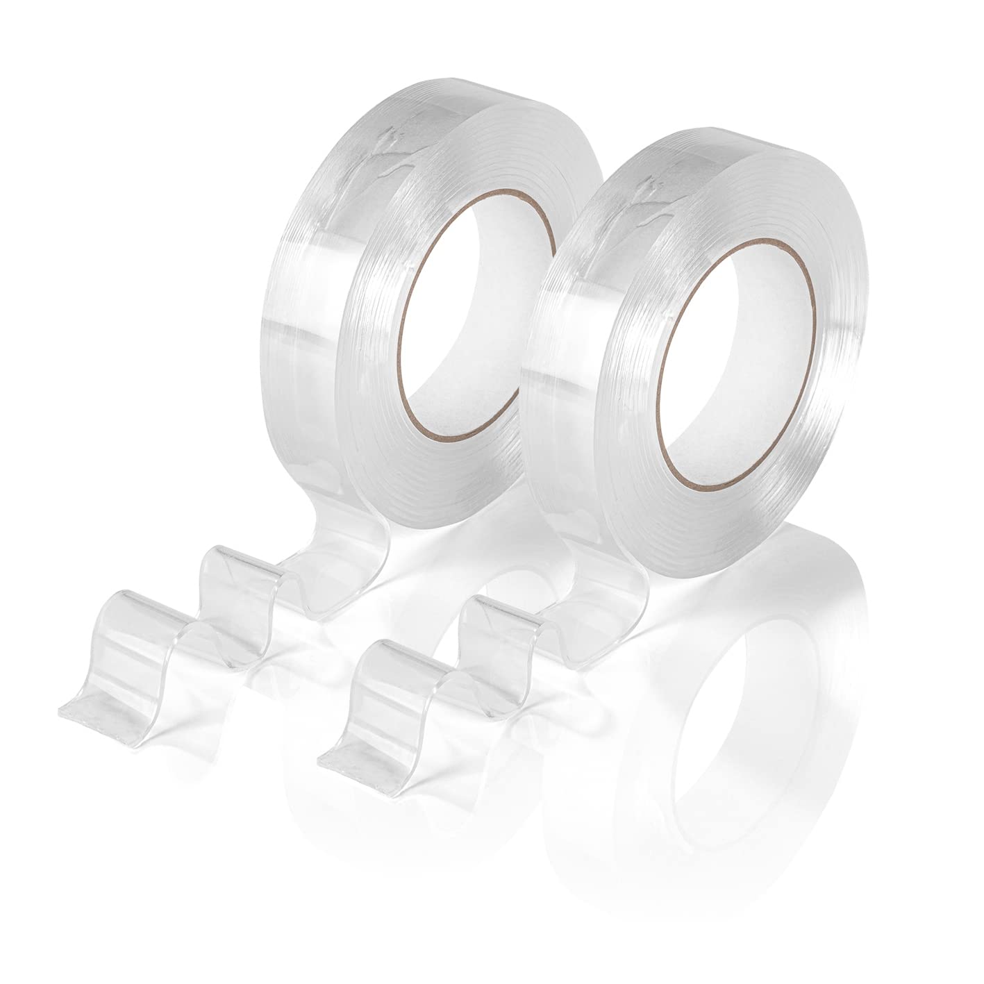 EASYmaxx Doppelseitiges Klebeband transparent 10M | abwaschbar, wiederverwendbar, rückstandslos zu entfernen | für Teppiche, Wandbilder, Fotos, Bilderrahmen, Deko u.v.m