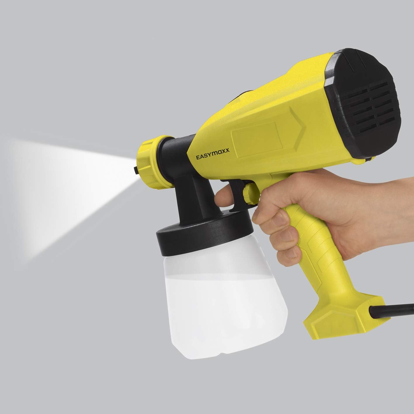 EASYmaxx Farbbehälter für Farb-Pistole 700 ml | Gleichmäßiger Farbauftrag durch feine Zerstäubung | Material: PE, PP — Ansicht 2