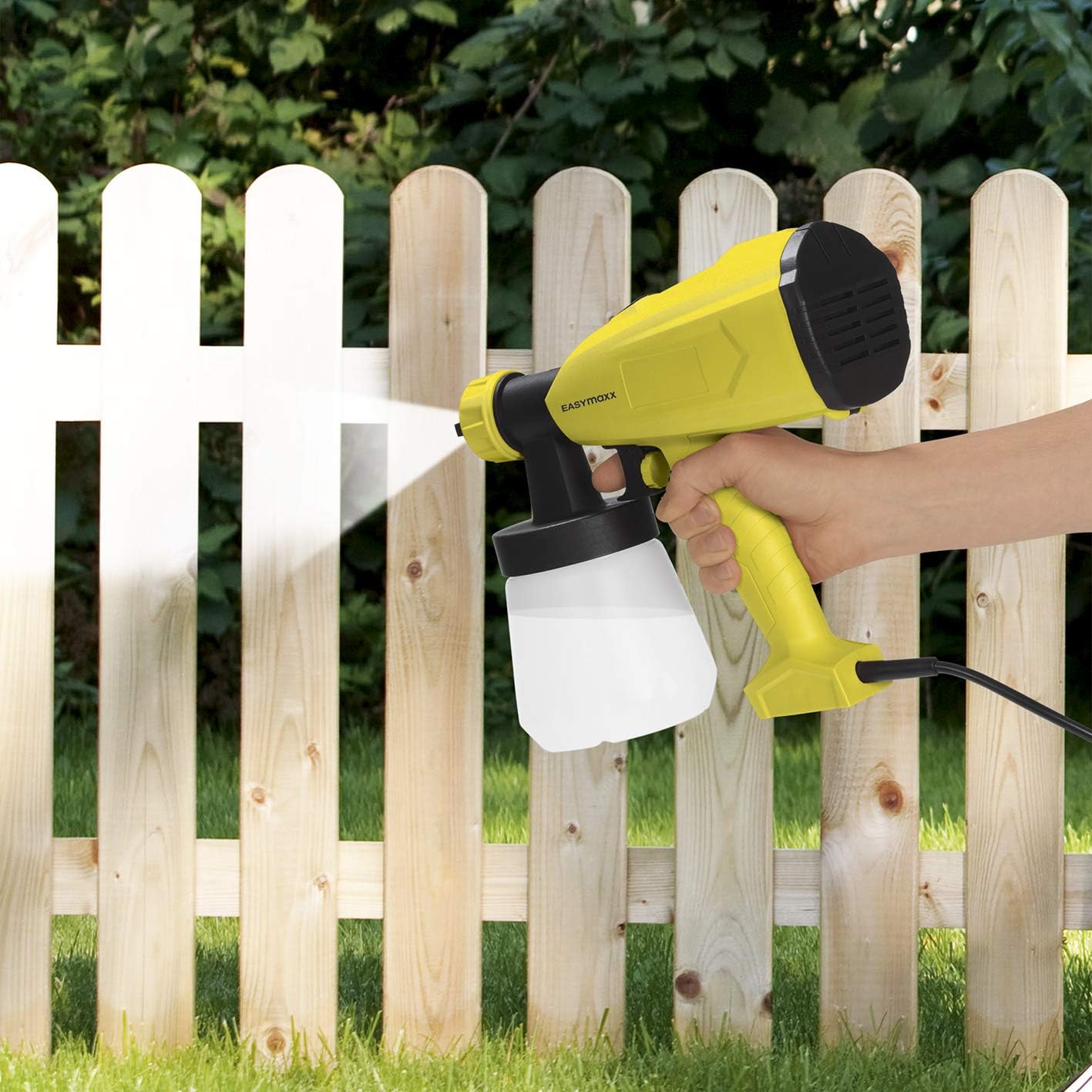 EASYmaxx Farbbehälter für Farb-Pistole 700 ml | Gleichmäßiger Farbauftrag durch feine Zerstäubung | Material: PE, PP — Ansicht 3