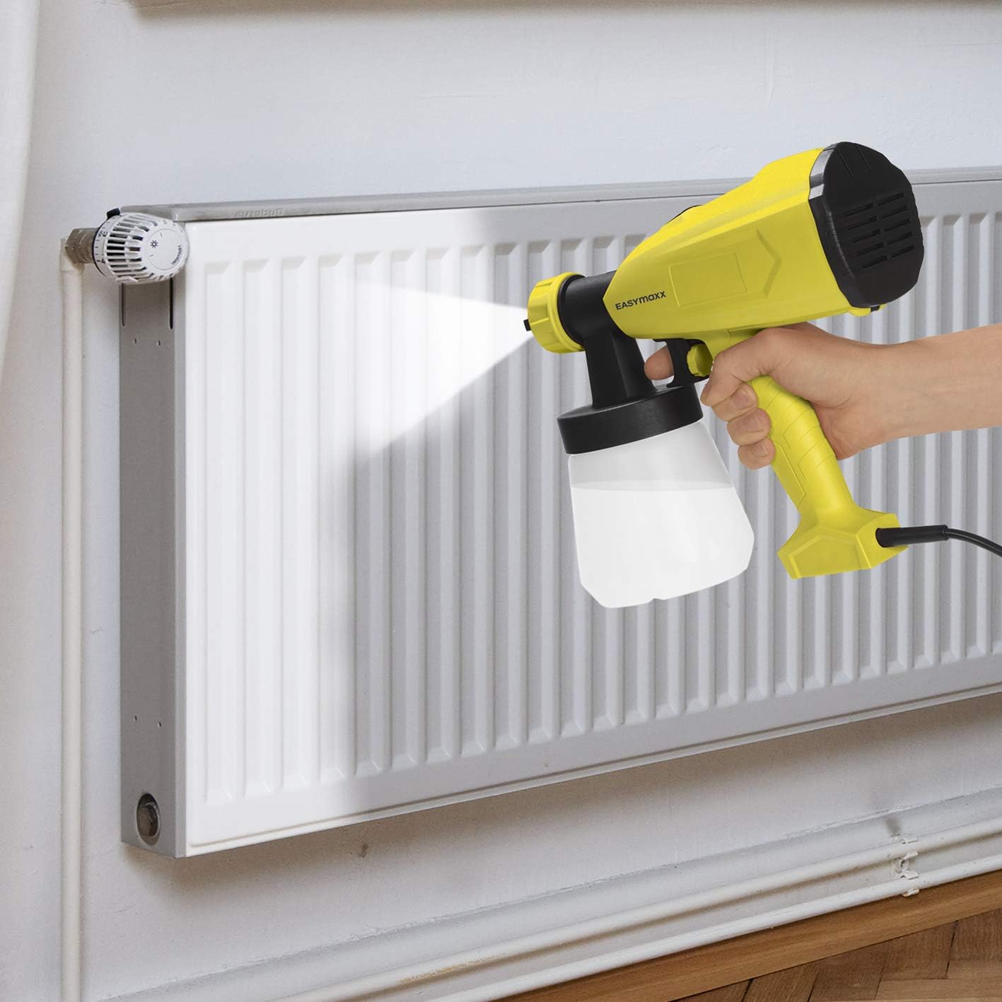 EASYmaxx Farbbehälter für Farb-Pistole 700 ml | Gleichmäßiger Farbauftrag durch feine Zerstäubung | Material: PE, PP — Ansicht 4