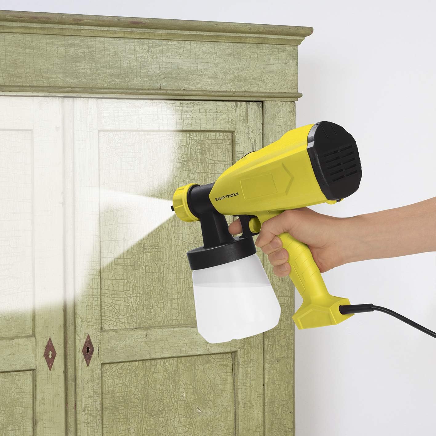 EASYmaxx Farbbehälter für Farb-Pistole 700 ml | Gleichmäßiger Farbauftrag durch feine Zerstäubung | Material: PE, PP — Ansicht 5