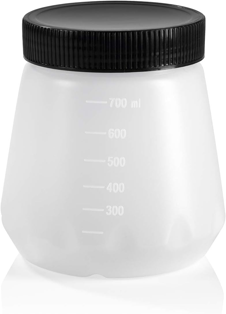 EASYmaxx Farbbehälter für Farb-Pistole 700 ml | Gleichmäßiger Farbauftrag durch feine Zerstäubung | Material: PE, PP