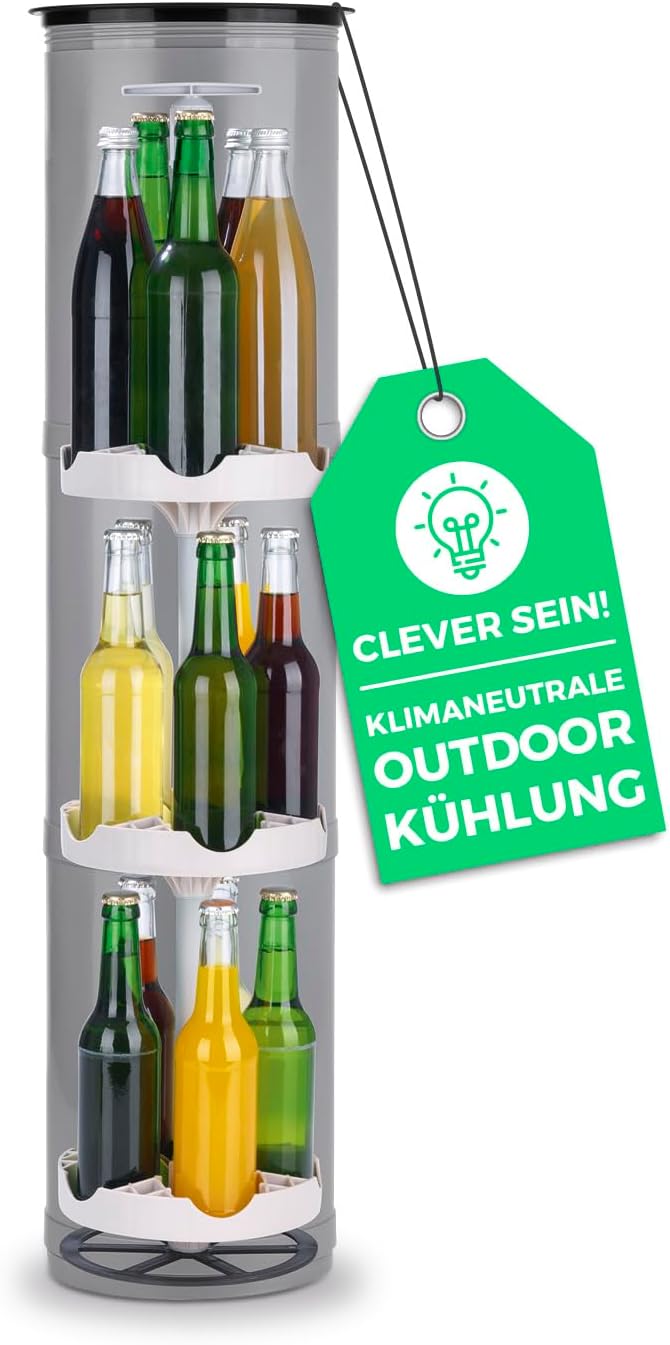 EASYmaxx Flaschenkühler Outdoor | Erdloch- Bierkühler, Camping Kühlschrank, Flaschenkühlschrank | bis zu 15 Flaschen | Highlight im Garten, Outdoorküche und Terrasse