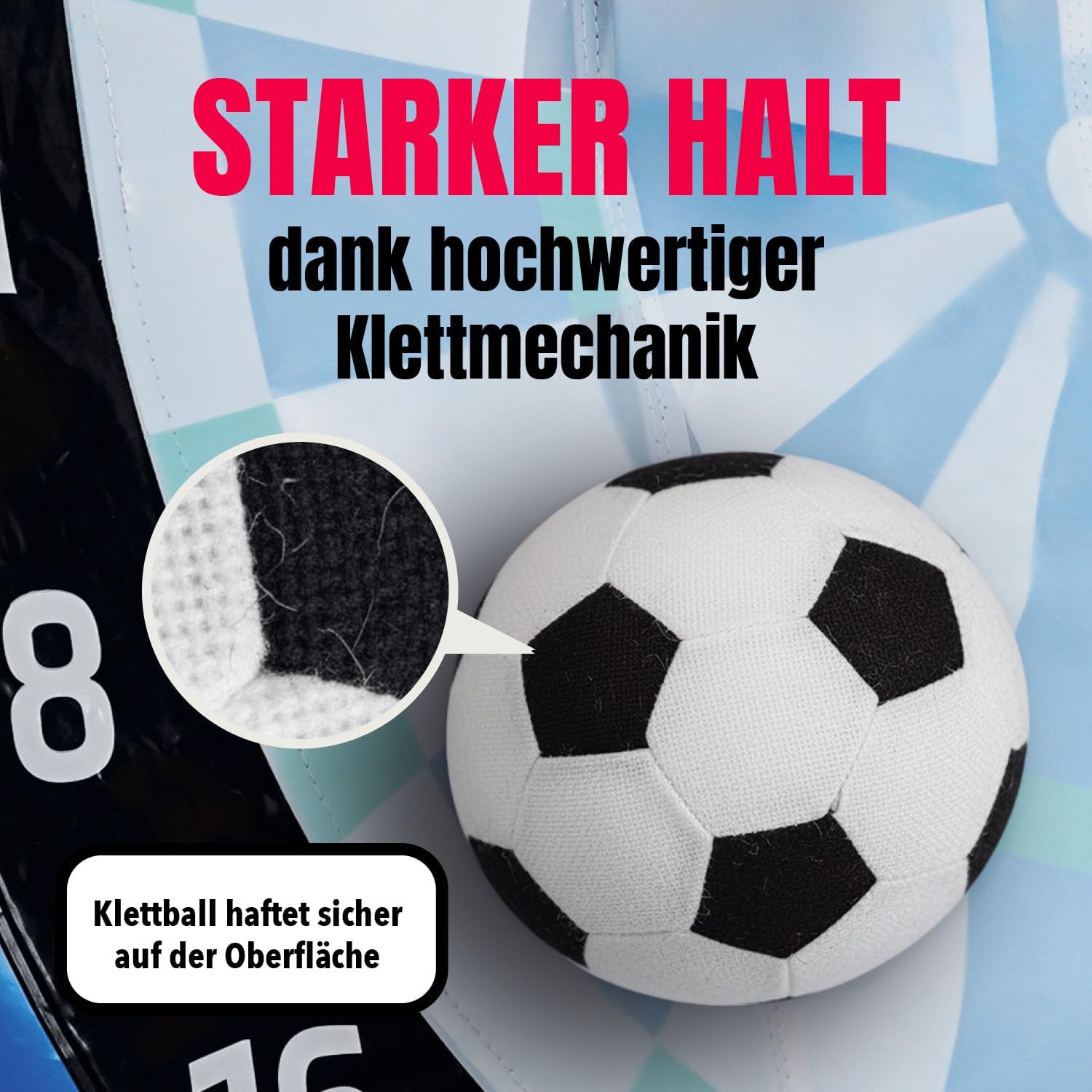 EASYmaxx Fussball Dart aufblasbar Outdoor Komplett-Set mit 2 Bällen, aufblasbare Dartscheibe Fußball mit 107 cm Trefferfläche | ab 6 Jahren | stabil mit Wasserkammer | für Garten, Unterwegs & Events — Ansicht 6