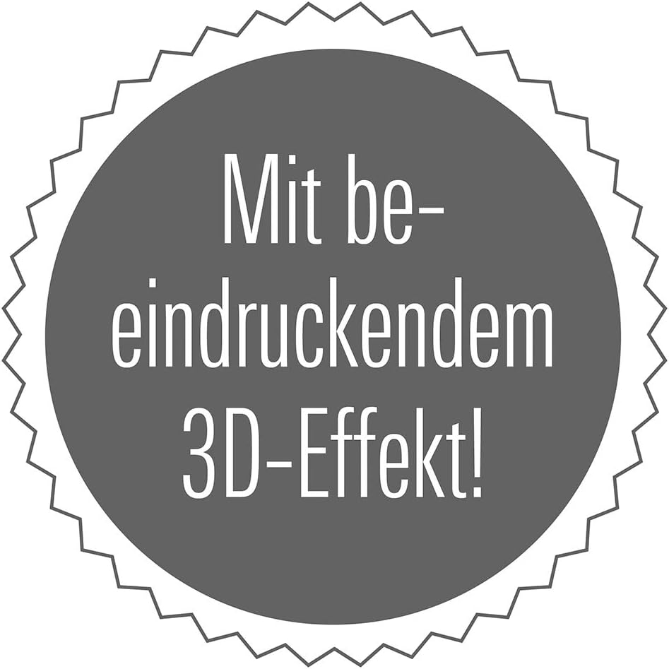 EASYmaxx Kühlschranksticker 3D Gesünder Essen 100x50cm | Selbsthaftendes 3D Motiv zum Aufkleben | Haftet auf Fast jeder glatten Oberfläche | Abwaschbar, Wiederverwendbar [bunt] — Ansicht 3