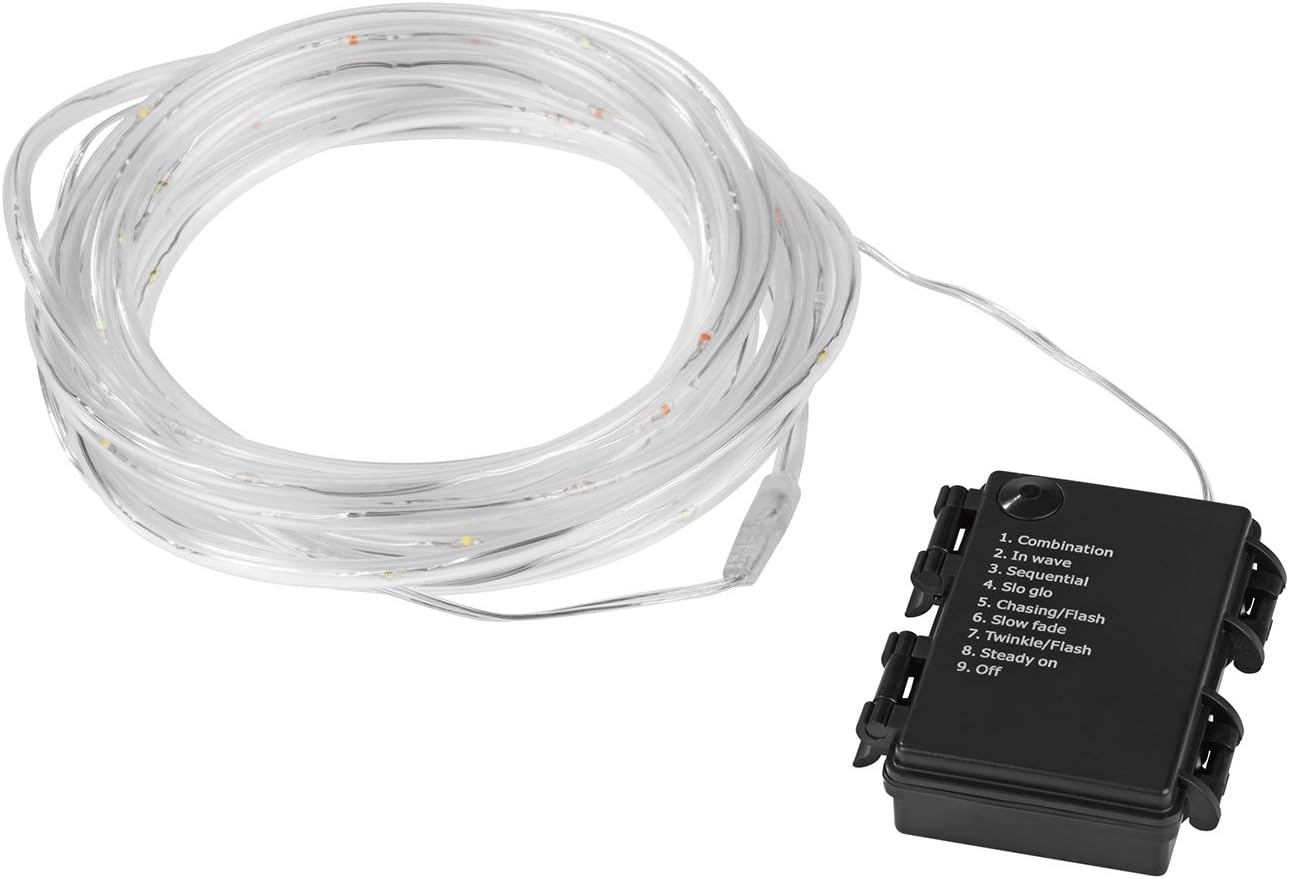 EASYmaxx LED-Lichtschlauch 5 m - Batteriebetrieben - transparent — Ansicht 2