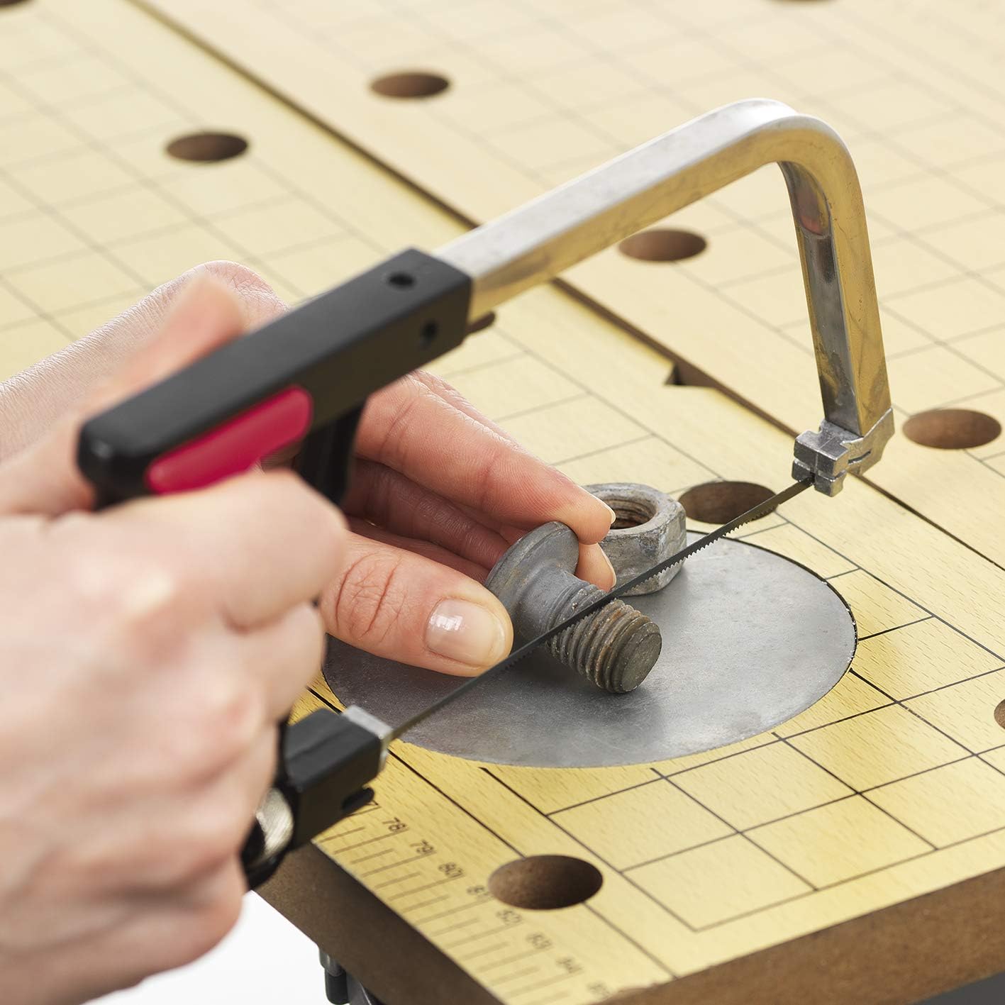 EASYmaxx Multifunktions-Säge für Heimwerker | Bügelsäge, Handsäge, Kurzsäge, Metallsäge, Eisensäge, Laubsäge | inkl. 9 verschiedene Sägeblätter — Ansicht 5