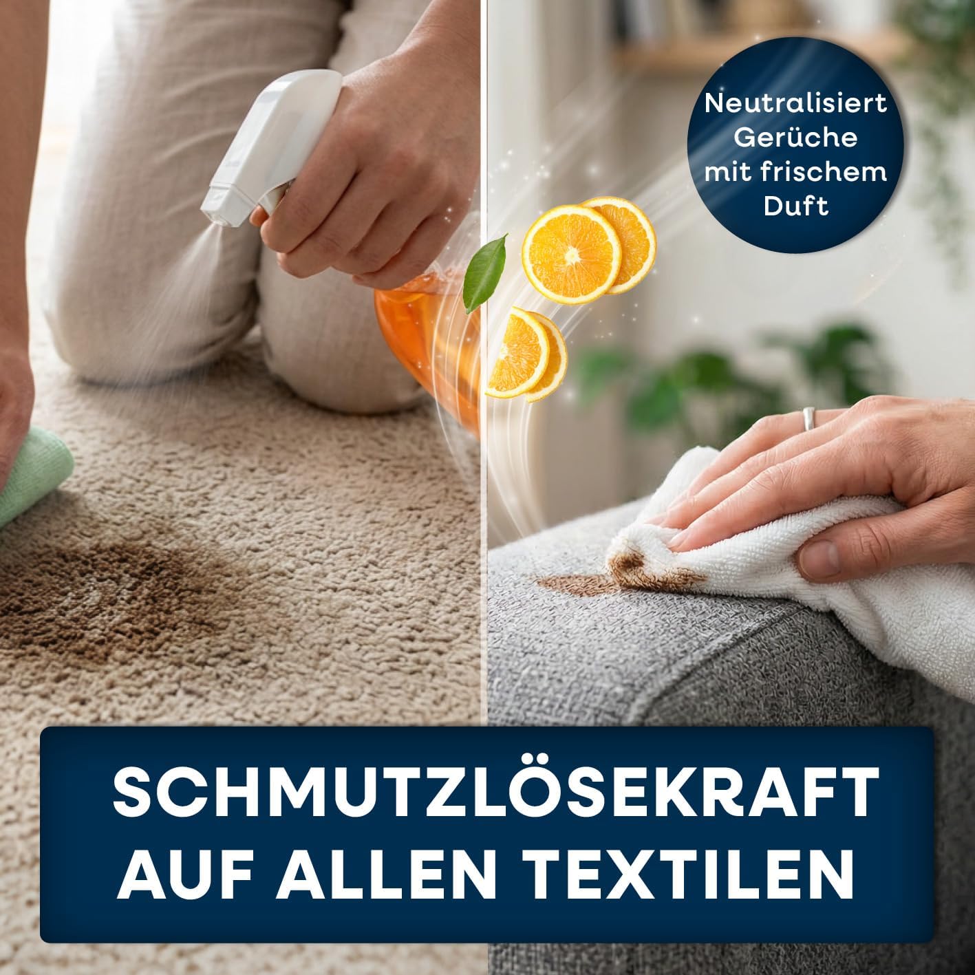 EASYmaxx Reinigungs-Konzentrat Orange 2x500ml Set mit Sprühflasche | Ergibt 100 Liter Allzweckreiniger | Mühelose Reinigung von allen Flächen | Ideal für Kochfelder, Grillroste, Backöfen u.v.m. — Ansicht 6