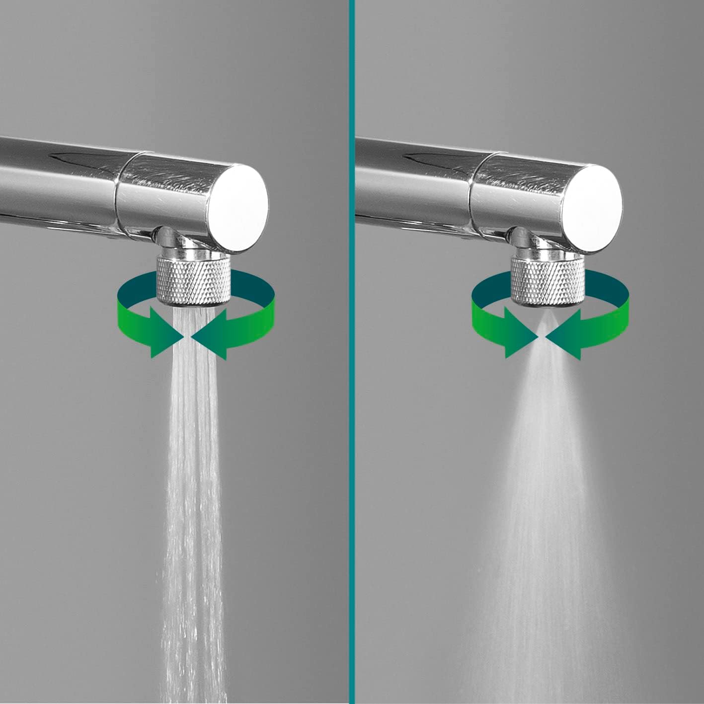 EASYmaxx Strahlregler für Wasserarmaturen | Wasserersparnis bis zu 90% ohne Komfortverlust | Durchflussbegrenzer für Wasserhähne in Küche und Bad | 3,5cm [Edelstahl] — Ansicht 4