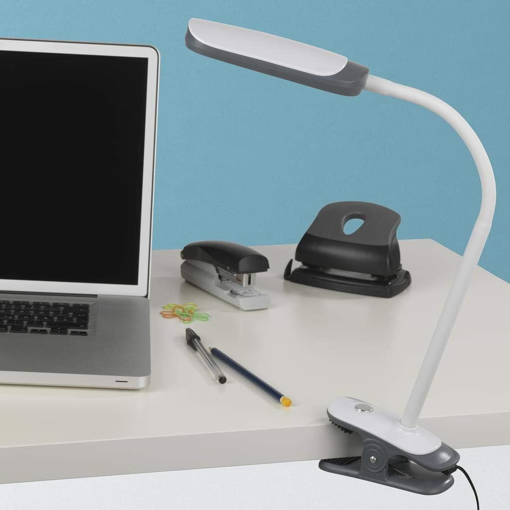 EASYmaxx Tisch- & Klemmleuchte Daylight 2in1 6 W in Grau/Weiß — Ansicht 2