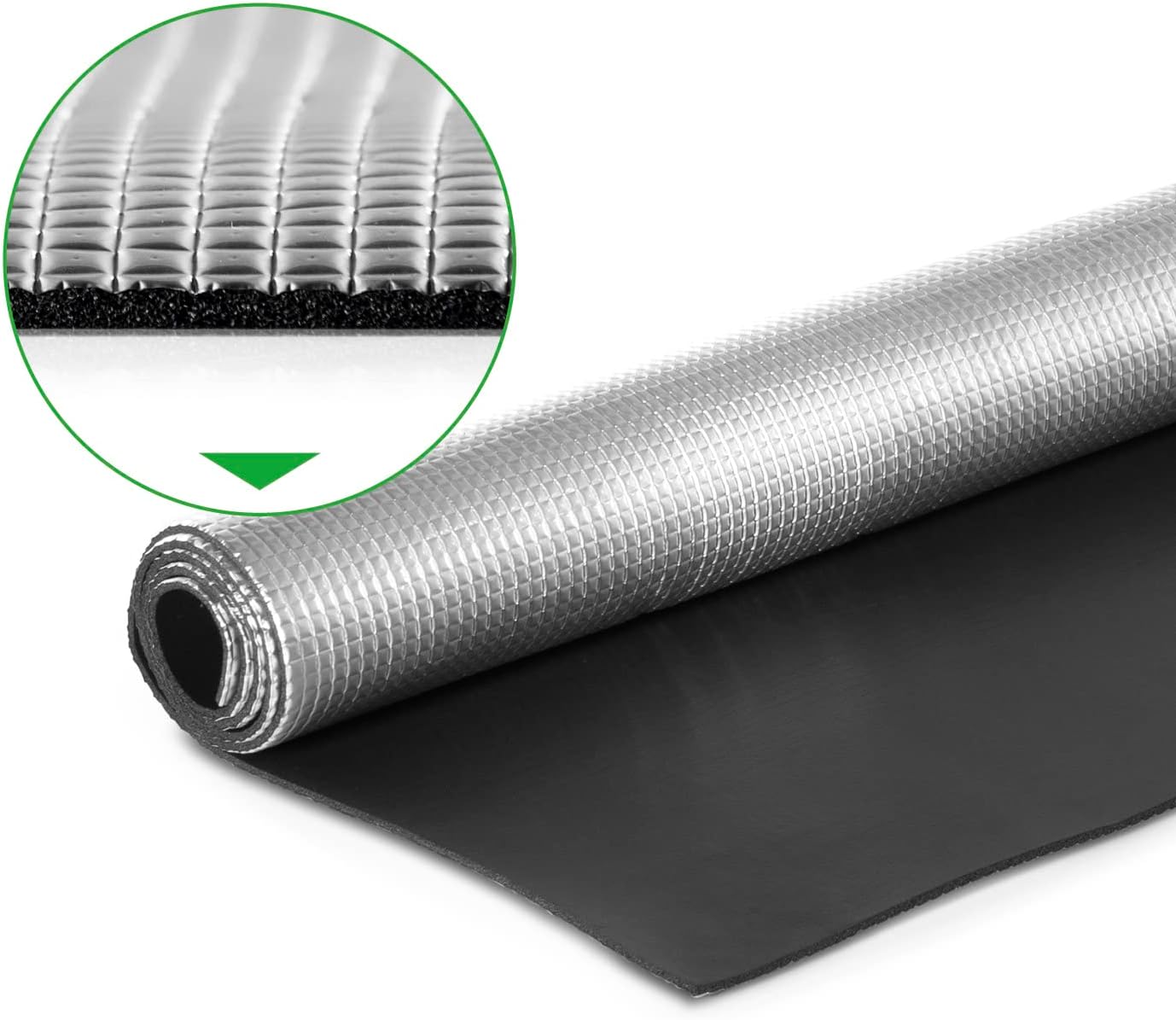 EASYmaxx Wärme-Reflexionsfolie für Heizkörper | Reduziert Wärmeverlust zwischen Wand und Heizkörper | Individuell zuschneidbar - 70x100cm - silber — Ansicht 4