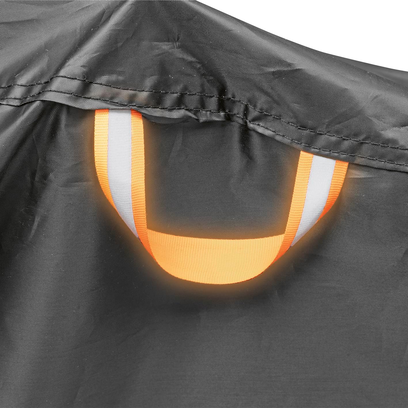 EASYmaxx Wetterschutzhaube Fahrrad – schwarz, 200x70x110 cm | Wasserdichte Fahrradabdeckung für 28 Zoll, mit Schlossaussparung, Trageschlaufen & Transporttasche – für jedes Wetter — Ansicht 4